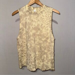 lululemon athletica All Yours Tank top Beige Tie-Dye Muscle Tee Size 2